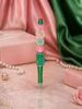 Ivy Elegance Beaded Statement Pens - Pink & Green Edition