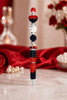 Crimson Devastation Beaded Statement Pens-Crimson & Cream Edition