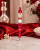 Crimson Devastation Beaded Statement Pens-Crimson & Cream Edition