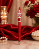 Crimson Devastation Beaded Statement Pens-Crimson & Cream Edition