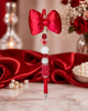 Crimson Devastation Beaded Statement Pens-Crimson & Cream Edition