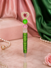 Ivy Elegance Beaded Statement Pens - Pink & Green Edition