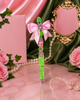 Ivy Elegance Beaded Statement Pens - Pink & Green Edition