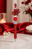 Crimson Devastation Beaded Statement Pens-Crimson & Cream Edition