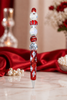 Crimson Devastation Beaded Statement Pens-Crimson & Cream Edition