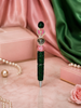 Ivy Elegance Beaded Statement Pens - Pink & Green Edition
