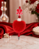 Crimson Devastation Beaded Statement Pens-Crimson & Cream Edition