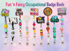 Fancy Occupational Retractable Badge Reels