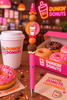 Dunkin’ Inspired Coffee & Donut 🍩 Fancy Beaded Pens | Pink & Orange Designs