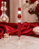 Crimson Devastation Beaded Statement Pens-Crimson & Cream Edition